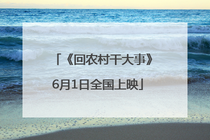 《回农村干大事》6月1日全国上映