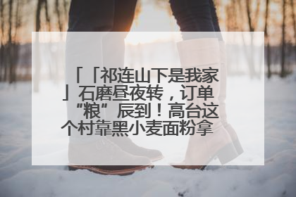 「祁连山下是我家」石磨昼夜转，订单“粮”辰到！高台这个村靠黑小麦面粉拿下成立来最大订单