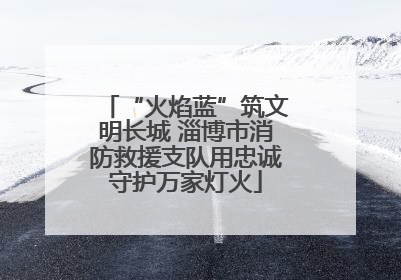 “火焰蓝”筑文明长城 淄博市消防救援支队用忠诚守护万家灯火