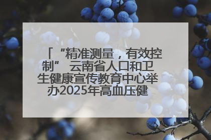 “精准测量，有效控制” 云南省人口和卫生健康宣传教育中心举办2025年高血压健康科普活动