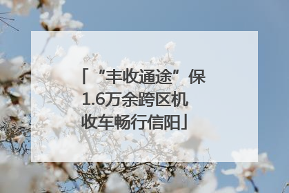 “丰收通途”保1.6万余跨区机收车畅行信阳