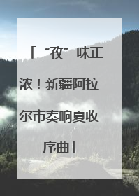 “孜”味正浓！新疆阿拉尔市奏响夏收序曲