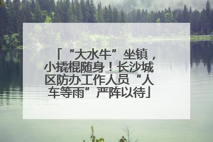 “大水牛”坐镇，小撬棍随身！长沙城区防办工作人员“人车等雨”严阵以待
