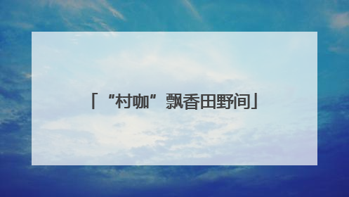 “村咖”飘香田野间