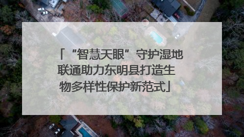 “智慧天眼”守护湿地 联通助力东明县打造生物多样性保护新范式