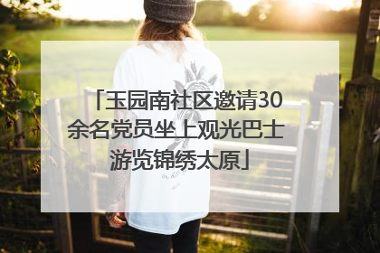 玉园南社区邀请30余名党员坐上观光巴士 游览锦绣太原