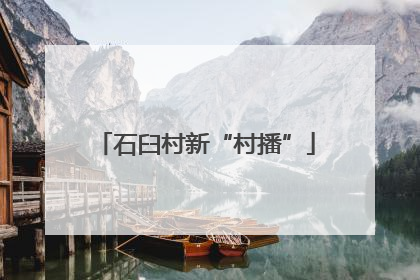 石臼村新“村播”