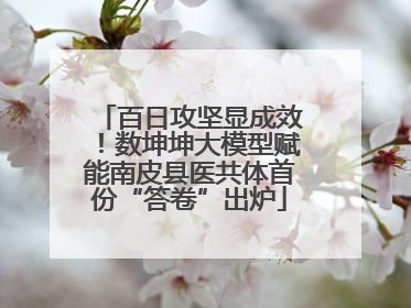 百日攻坚显成效！数坤坤大模型赋能南皮县医共体首份“答卷”出炉