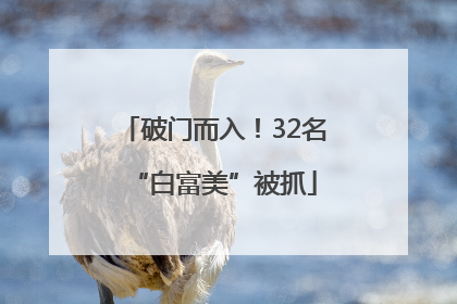 破门而入！32名“白富美”被抓