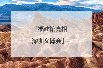 福建馆亮相深圳文博会