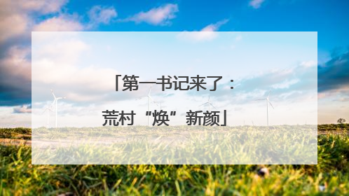 第一书记来了：荒村“焕”新颜