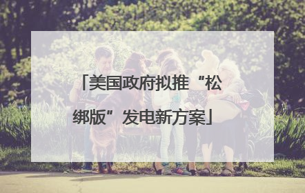 美国政府拟推“松绑版”发电新方案