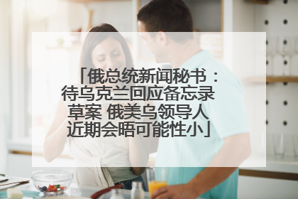 俄总统新闻秘书：待乌克兰回应备忘录草案 俄美乌领导人近期会晤可能性小