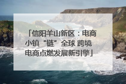 信阳羊山新区：电商小镇“链”全球 跨境电商点燃发展新引擎