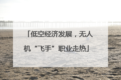 低空经济发展，无人机“飞手”职业走热