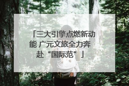 三大引擎点燃新动能 广元文旅全力奔赴“国际范”