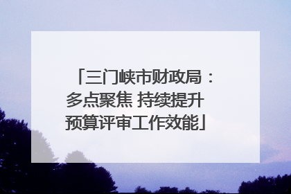 三门峡市财政局：多点聚焦 持续提升预算评审工作效能