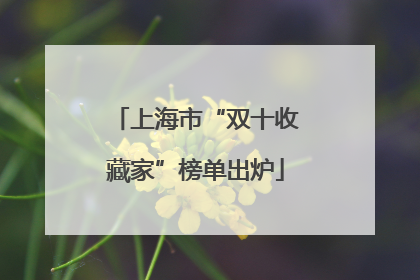 上海市“双十收藏家”榜单出炉