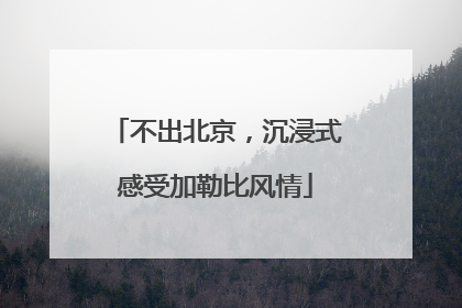 不出北京，沉浸式感受加勒比风情