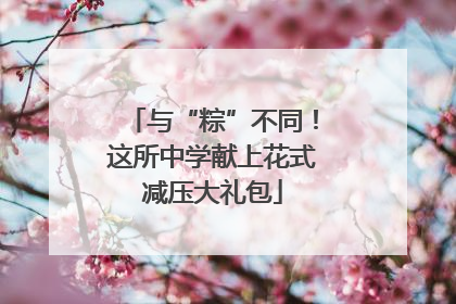与“粽”不同！这所中学献上花式减压大礼包