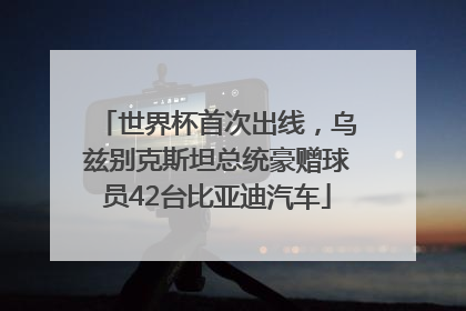 世界杯首次出线，乌兹别克斯坦总统豪赠球员42台比亚迪汽车