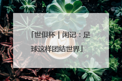 世俱杯｜闲记：足球这样团结世界