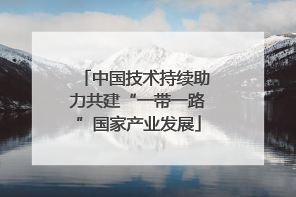 中国技术持续助力共建“一带一路”国家产业发展