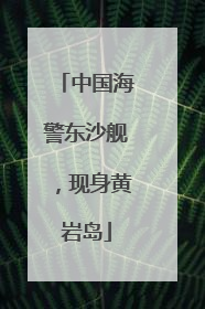 中国海警东沙舰，现身黄岩岛