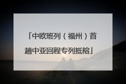中欧班列（福州）首趟中亚回程专列抵榕