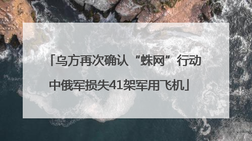 乌方再次确认“蛛网”行动中俄军损失41架军用飞机