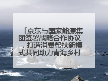 京东与国家能源集团签署战略合作协议，打造消费帮扶新模式共同助力青海乡村振兴发展