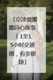 京津冀瓣瓣同心故事丨1至1.5小时交通圈，有多便捷
