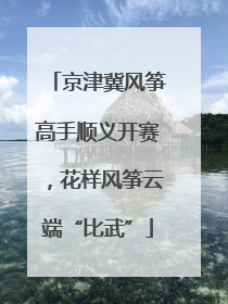 京津冀风筝高手顺义开赛,花样风筝云端“比武”