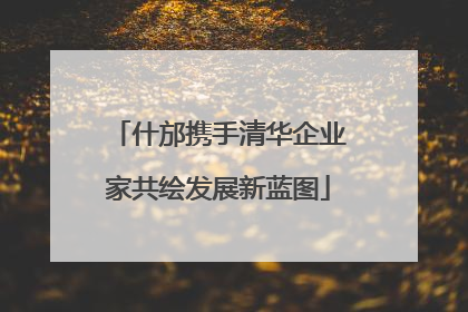 什邡携手清华企业家共绘发展新蓝图