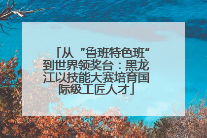 从“鲁班特色班”到世界领奖台：黑龙江以技能大赛培育国际级工匠人才