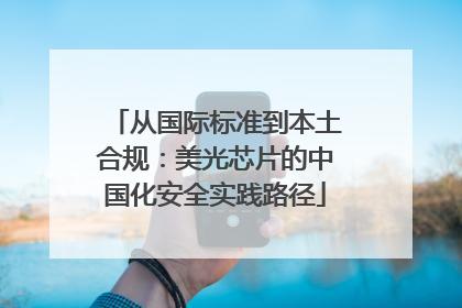 从国际标准到本土合规：美光芯片的中国化安全实践路径