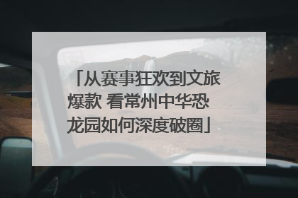 从赛事狂欢到文旅爆款 看常州中华恐龙园如何深度破圈