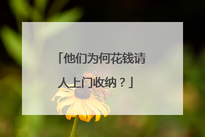 他们为何花钱请人上门收纳？