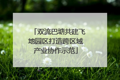 双流巴塘共建飞地园区打造跨区域产业协作示范