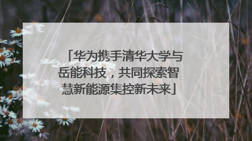 华为携手清华大学与岳能科技，共同探索智慧新能源集控新未来