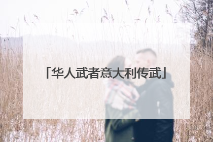 华人武者意大利传武