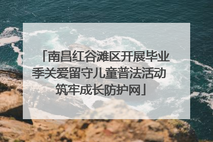 南昌红谷滩区开展毕业季关爱留守儿童普法活动 筑牢成长防护网