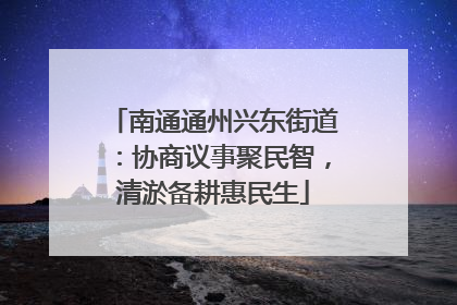 南通通州兴东街道：协商议事聚民智，清淤备耕惠民生