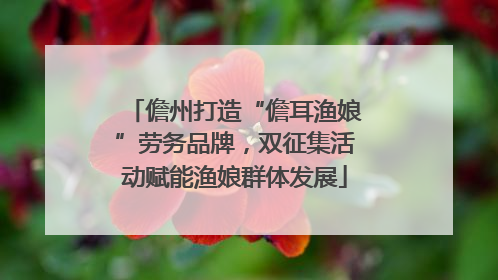 儋州打造“儋耳渔娘”劳务品牌，双征集活动赋能渔娘群体发展