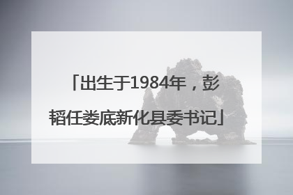 出生于1984年，彭韬任娄底新化县委书记