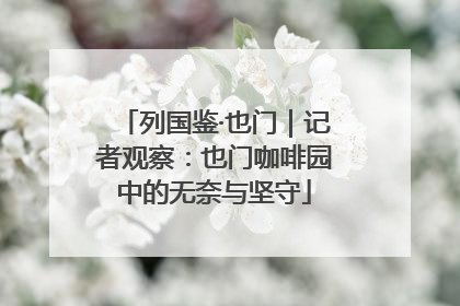 列国鉴·也门｜记者观察：也门咖啡园中的无奈与坚守