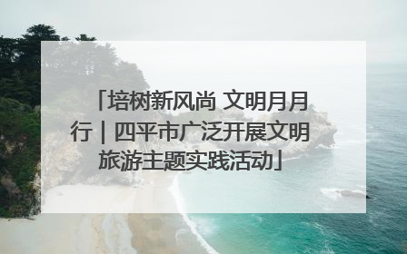 培树新风尚 文明月月行｜四平市广泛开展文明旅游主题实践活动