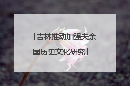 吉林推动加强夫余国历史文化研究