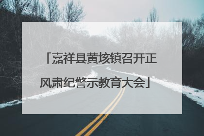嘉祥县黄垓镇召开正风肃纪警示教育大会