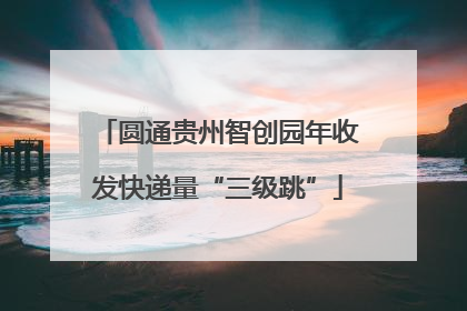圆通贵州智创园年收发快递量“三级跳”